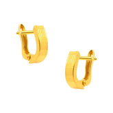 22k Yellow Gold Huggies Earrings with gold weight of 2.75g